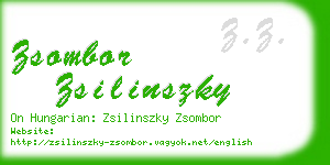 zsombor zsilinszky business card